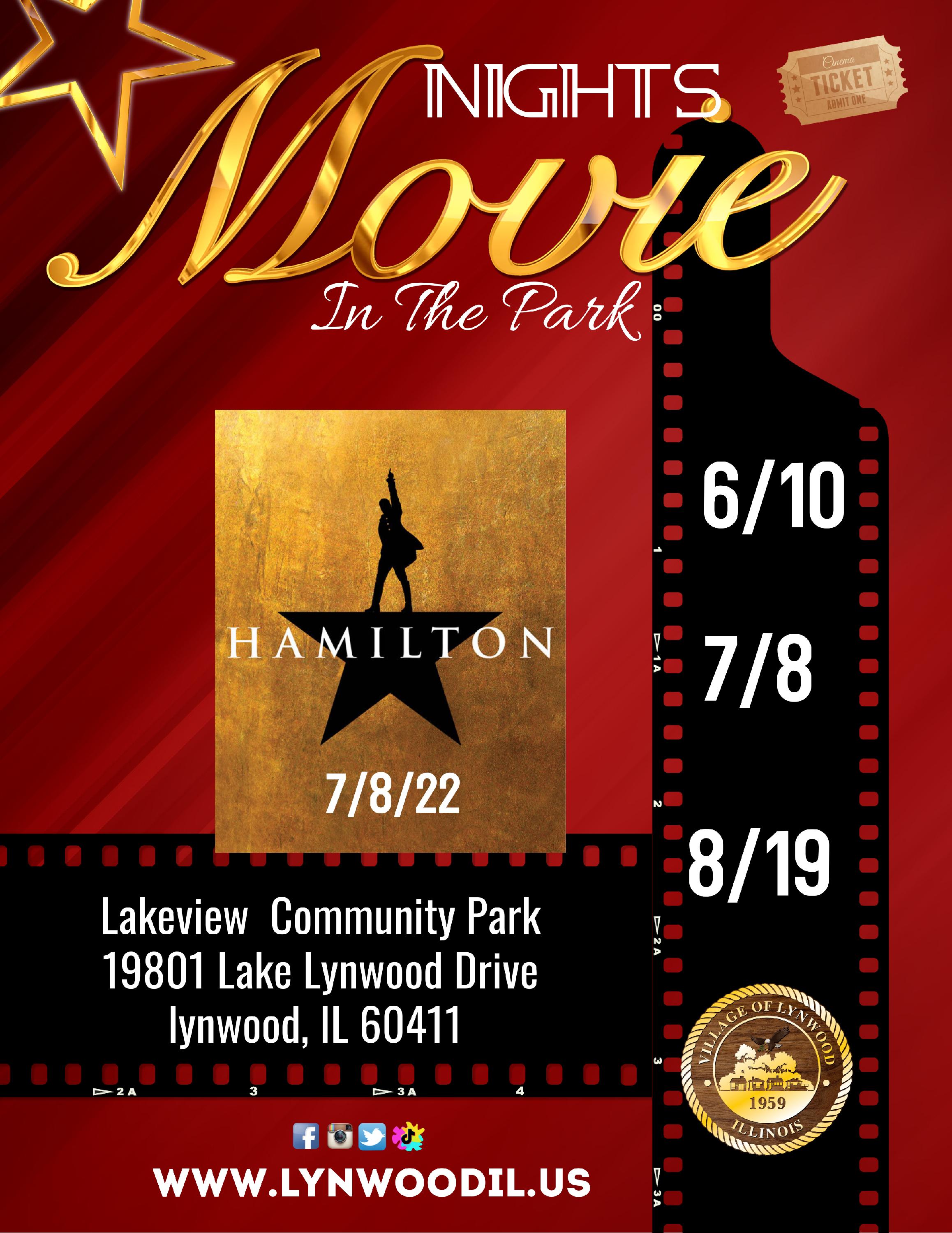 Movie In the Park 2022- Hamilton